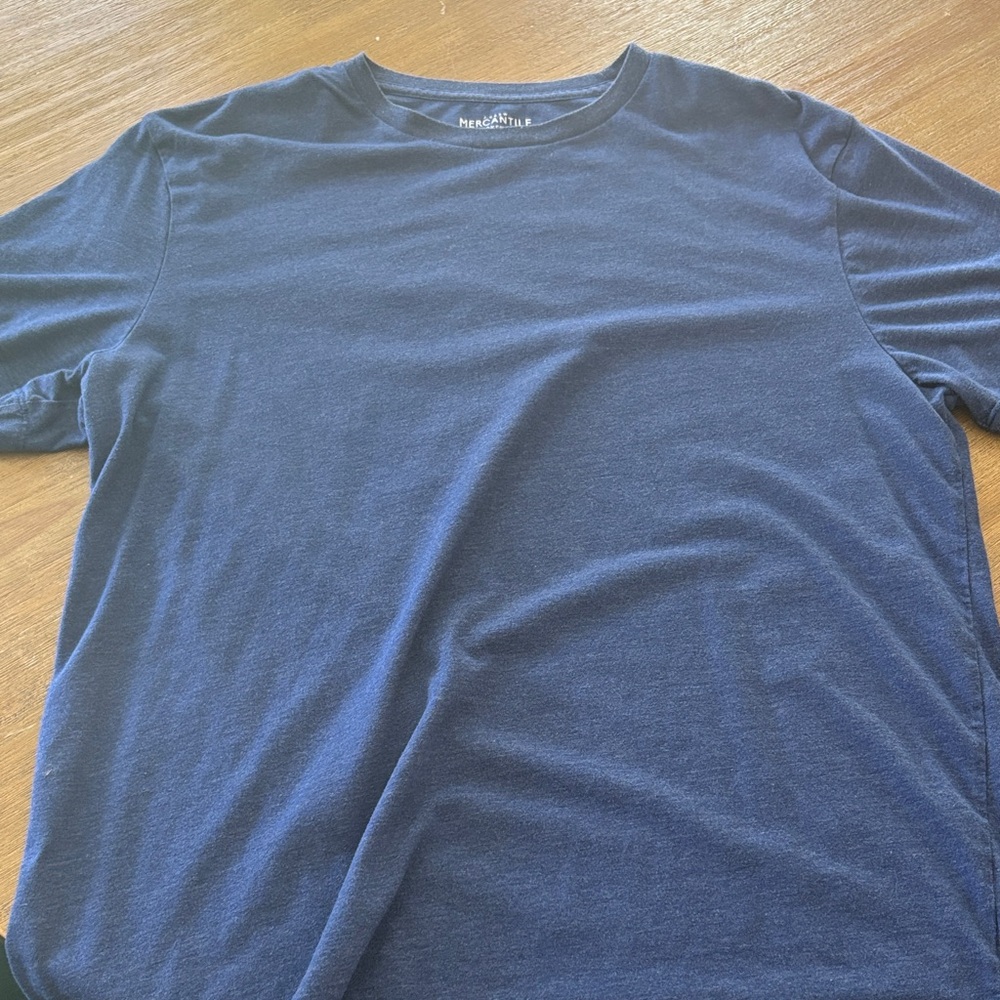 J. Crew Deep Blue Short Sleeve Tee